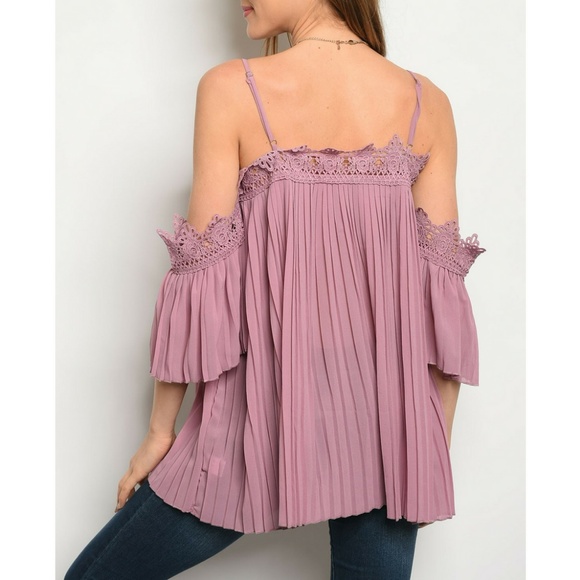 Mauve Pleated Top {easel} - Picture 2 of 2